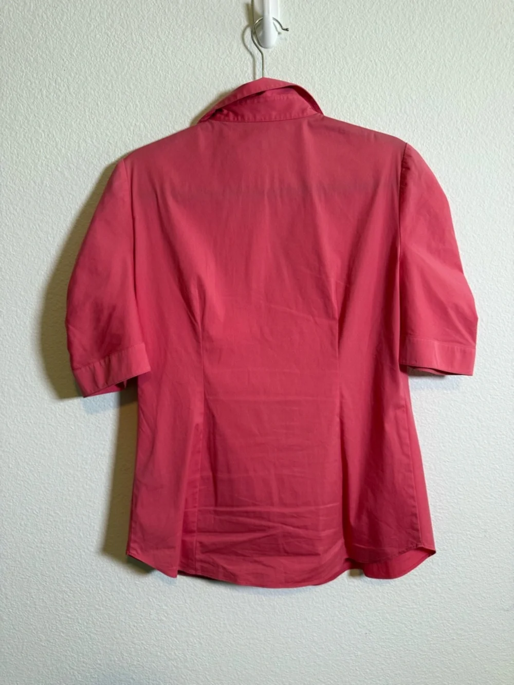 Lafayette 148 Button Down Blouse Puff Sleeve Workwear Preppy Career Top Size 6 - Picture 2 of 6